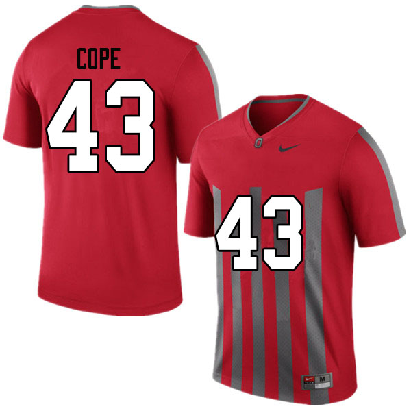 Men #43 Robert Cope Ohio State Buckeyes College Football Jerseys Sale-Throwback